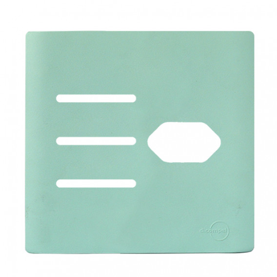 Placa p/ 3 Interruptores + Tomada 4x4 - Novara Siciliano